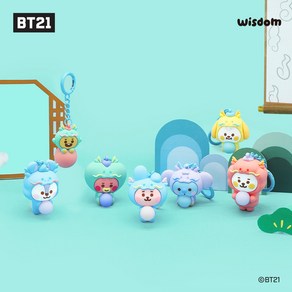 BT21 드래곤 피규어 키링 24년 청룡해 열쇠고리 에어팟키링 7종 모음, 쿠키, 1개