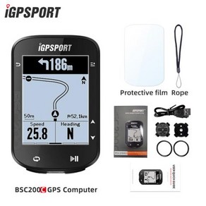 자전거속도계 IGPSPORT BSC200C 사이클 GPS 컴퓨터 무선 디지털 ANT 경로 탐색 스톱워치 사이클링 주행 거리계, 1) BSC200C, 1개