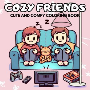 Cozy fiends coloing book fo adults: supe cute human-animal fiendship pictues with simple and e