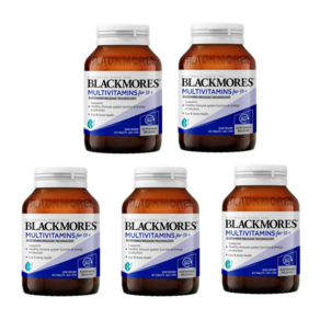 [호주직배송] 블랙모어스 50세 이상 멀티비타민 Blackmoes Multivitamin Fo 50+, 5개, 60정