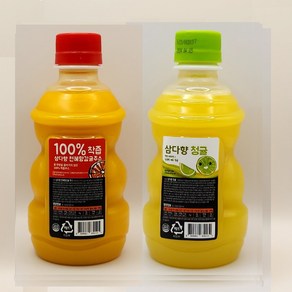 제주 삼다향 착즙 감귤주스320ml 20개(천혜향10개+청귤10개), 20개, 320ml