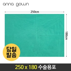 병원 수술포 소독포 기구포 2겹(초록색 소라색) 중포 120cm 150cm 250x180cm 국내산 2겹, 초록색, 250x180, 1개