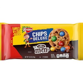 Keeble Chips 디럭스 쿠키 레인보우 M&M's 초콜릿 캔디 413.9g(14온스) (1팩), M&M/ Chocolate _14.6 Ounce (Pa, M&M, 초콜릿, 1개