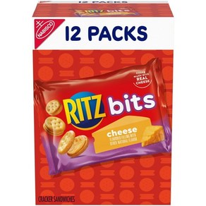 리츠 비츠 치즈 샌드위치 크래커 12개입 RITZ Bits Cheese Sandwich Cackes 12pack, 12개