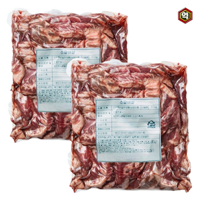 [억수로상회] 대용량 갈비살 소갈빗살 늑간살 1kg+1kg (총 2kg), 2개, 1kg