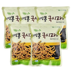 금호제과 까망콩 국시 과자 간식 주전부리 까만콩 콩과자, 135g, 5개