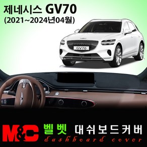 제네시스 GV70 대쉬보드커버(2023년형) /벨벳원단, 벨벳원단+블랙테두리, HUD-없음