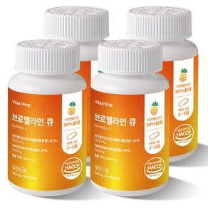 바이탈나인 브로멜라인 큐 600mg x 60정 4 EA