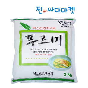 미담채 푸르미 3kg x (4ea) 조미료 핵산 식당 식자재 업소용 대용량 1박스, 4개