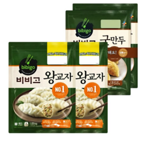 비비고 왕교자 1.05kg x 2개+신비비고 군만두 450g x 2개, 4개, 450ml