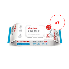 simplus 물걸레 청소포 대형 20매, 7개