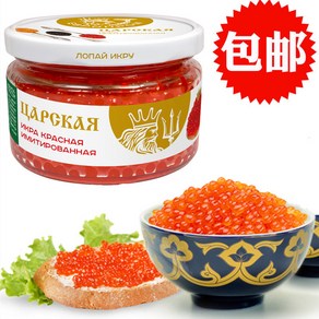 러시아 레드캐비어 연어알 업소용/일식요리/가정용 220g/통, 1병*(220g/병), 220g, 1개