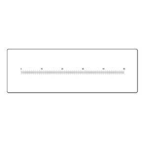 투명 필름 게이지 포인트 측정 눈금자 현미경 마이크로미터 품질 검사 교정 76x25.4x0.1mm, [01] Micomete, 1개