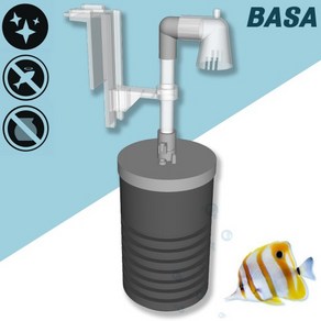BASA 바사 스펀지 여과기 [일체형 그레이], 1개