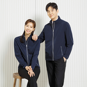 [유니보스] UBS-523 남여공용 춘추 작업복 상의 점퍼 회사 유니폼 단체 근무복
