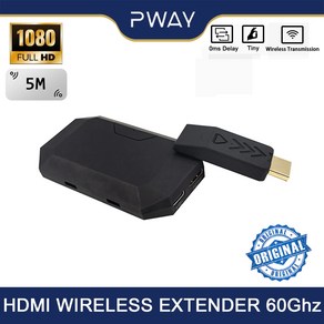 PWAY 밀리미터파 무선 HDMI 익스텐더 지연 없음 60Ghz 3.96Gbit/s 송신기 및 수신기 제로 레이턴시 PC 노트북 PS5 용, 밀리미터파 와이어, 하나의 수신, 3.5M Wieless Extende  Millim, 1개