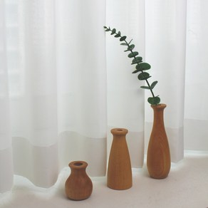 원목화병 우드화병 3종 오브제 우드꽃병 vase, 미니원목화병