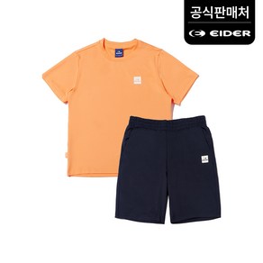 아이더 키즈 POP ON 반팔 티바지 세트 JUM23M81O1