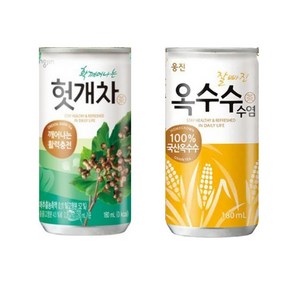 [onsta] 웅진 헛개차+옥수수수염차 정신차리고 기운차리자 국민 헛개음료 옥수수음료, 180ml, 60개