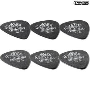 던롭 톨텍스 피크 블랙 스탠더드 TORTEX PITCH BLACK STANDARD PICK 0.50mm 0.60mm 0.73mm 0.88mm 1.0mm 1.14mm