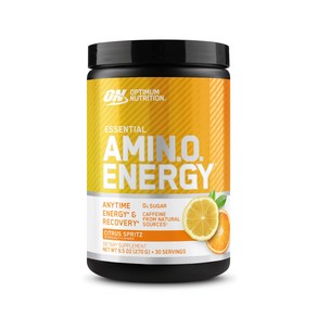 Optimum Nutition Amino Enegy - Pe Wokout with 최적의 영양 아미노산 에너지 - 녹차 BCAA 아미노산 케토 친화적인 그린 커피, 시트러스 스프릿츠, 30인분(1팩), 가루, 1개, 270g