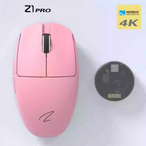 Zaopin Z1 PRO 무선 마우스 PAW3395 센서 북유럽 52840 칩 3 가지 모드 FPS 게이밍 마우스 500mAh 인체공학 게임 액세서리, 없음, 15) Pink-4K