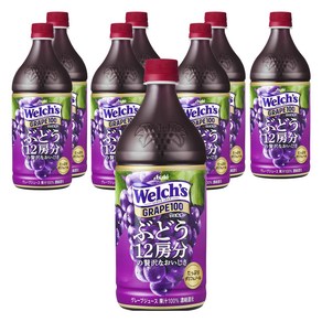 아사히음료 Welchs 웰치 핑크 그레이프 100 800g×8병, 800g, 8개