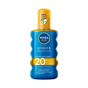 니베아 프로텍트 드라이 터치 선 스프레이 SPF 20 래피드 Absorption 바디 200ml