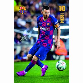 MAXI Poste 포스터 61x91 - 리오넬 메시 FC BARCELONA 2019 2020 MESSI ACCION, 포스터만구매