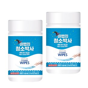 (무료배송)유한그린텍 마법의 청소박사 150매 원통형 2통 청소 물티슈 크리너 기름때 찌든때 제거