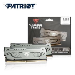 패트리어트 DDR4 64G PC4-28800 CL18 VIPER STEEL 3600MHz (32G*2) 듀얼패키지 파인인포