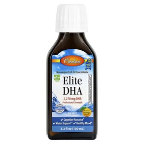 Calson Elite DHA Natual Oange 2270 mg 3.3 fl oz 칼슨랩스 액상 fish oil, 1개, 100ml