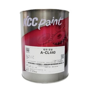 KCC 락카 페인트 목재 철재 CL440 1L 무광, 무광백색, 1개