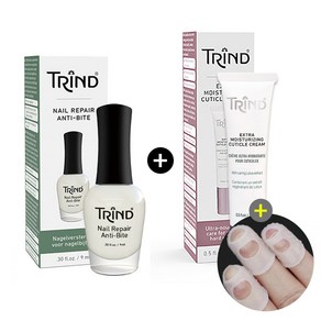 (유럽직수입 TRIND) 안티바이트9ml + 큐티클크림15ml 물어뜯는습관 문제성 손톱 거스러미 관리 영양제, 1개