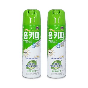 홈키파 에어졸 수성 그린에디션 내추럴 허브향 500ml, 2개