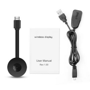 미라캐스트 미러링 G2 1080P TV 스틱 디스플레이 스크린 HDMI 호환 동글 IOS 안드로이드 지지대 스마트 미라스크린 EZcast, 1) black