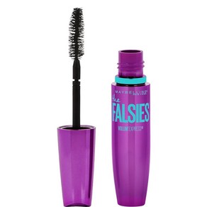 메이크업 화장품 [100%정품] Maybelline Volum' Expess The Falsies 세척 가능한 섬유 마스카라 볼류마이징 및 분리 포뮬라 베리 블랙 1개입, 브라운 색상, 1개