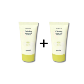[1+1] 구달 맑은 어성초 진정 무기자차 선크림+단독증정, FREE, 2개, 50ml