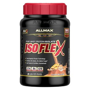 (캐나다 직송) ALLMAX Nutition Isoflex Chille 냉각기 분리 유청 단백질 시트러스 복숭아 센세이션 2파운드, 907g, 3개