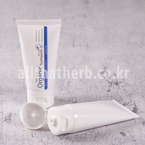 올댓허브 50ml 튜브-화이트 통통 튜브 용기, 1개