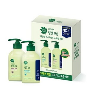 그린핑거 유아용 힘센보습 에센셜 워시 300ml + 샴푸 300ml 세트, 2세트