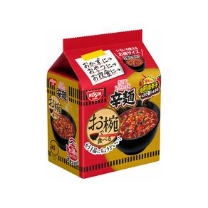 닛신 그릇에 먹는 컵누들 시리즈 매운라면 1팩 3개입, 1개