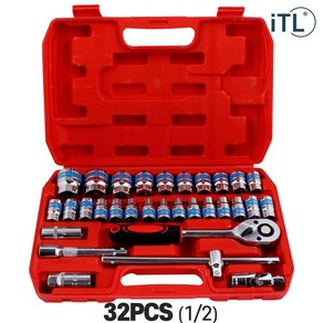 ITL 복스세트 복스알 렌치 소켓 32PCS (1/2)