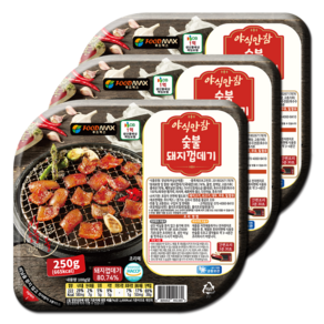 야식만참 숯불돼지껍데기, 3개, 250g