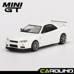 미니지티(397) 1:64 닛산 스카이라인 GT-R (R34) V-Spec N1 - 화이트