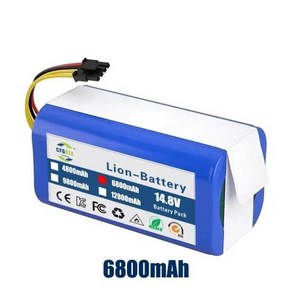 Cecotec Conga 1290 로봇 진공 청소기용 리튬 이온 배터리 Gutend Echo 520 14.4V, 04 6800mAh, 1개