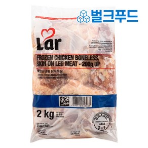 [라르] 순살 닭정육 2kg 뼈없는 닭다리살, 1개