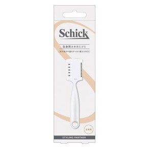 Schick Schick(시크) 전신용 스키면도기 남성 헤어트리머 화이트 (1개입)