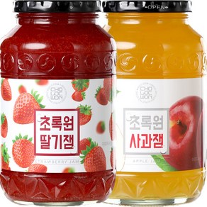 초록원 딸기잼 1kg + 사과잼 1kg, 2개