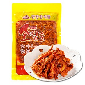 금강산 소힘줄 무침 180g 스지 중국 간식 식품 반찬